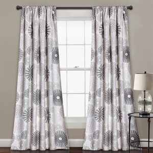 Light Filtering Window Curtain Panel Pair, 84" x 52"